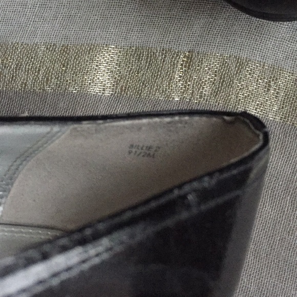 Tahari Black Patent Leather Peep Toe Pumps - Picture 7 of 7